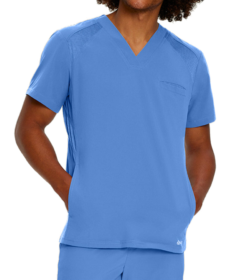 Haut d'uniforme Encolure en V à 3 poches 2266 bleu clair – Whitecross