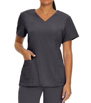 Haut d'uniforme Encolure en V à 4 poches 659 Graphite – Whitecross