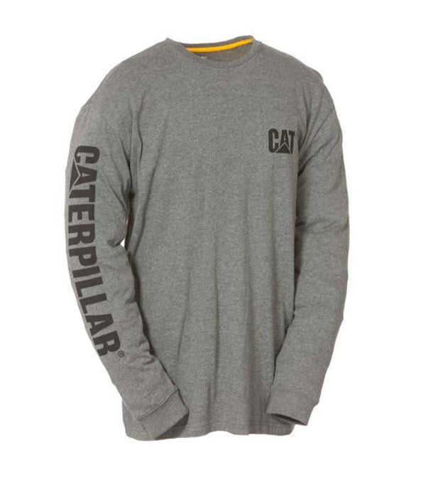 T-shirt à manches longues Trademark Banner gris foncé - Caterpillar
