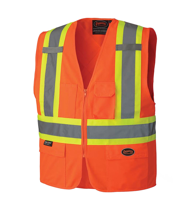 Veste de travail haute visibilité avec fermeture éclaire - Pionner