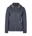 Chandail coton-ouaté avec fermoir 464 bleu - Pilote et Filles