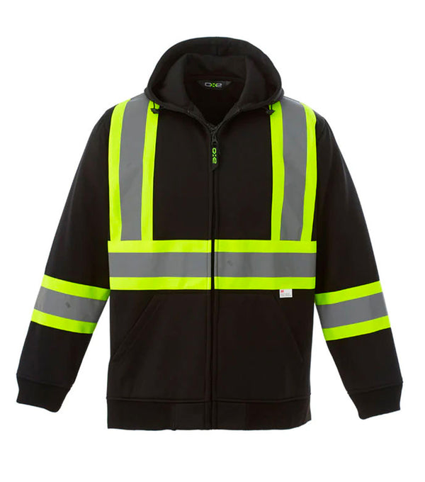 Sweat-shirt à capuche haute visibilité L00682 Noir - Canada Sportswear