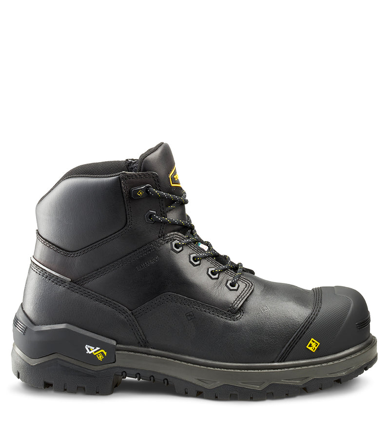 Bottes de travail 6" Gantry (Noir) avec membrane imperméable – Terra
