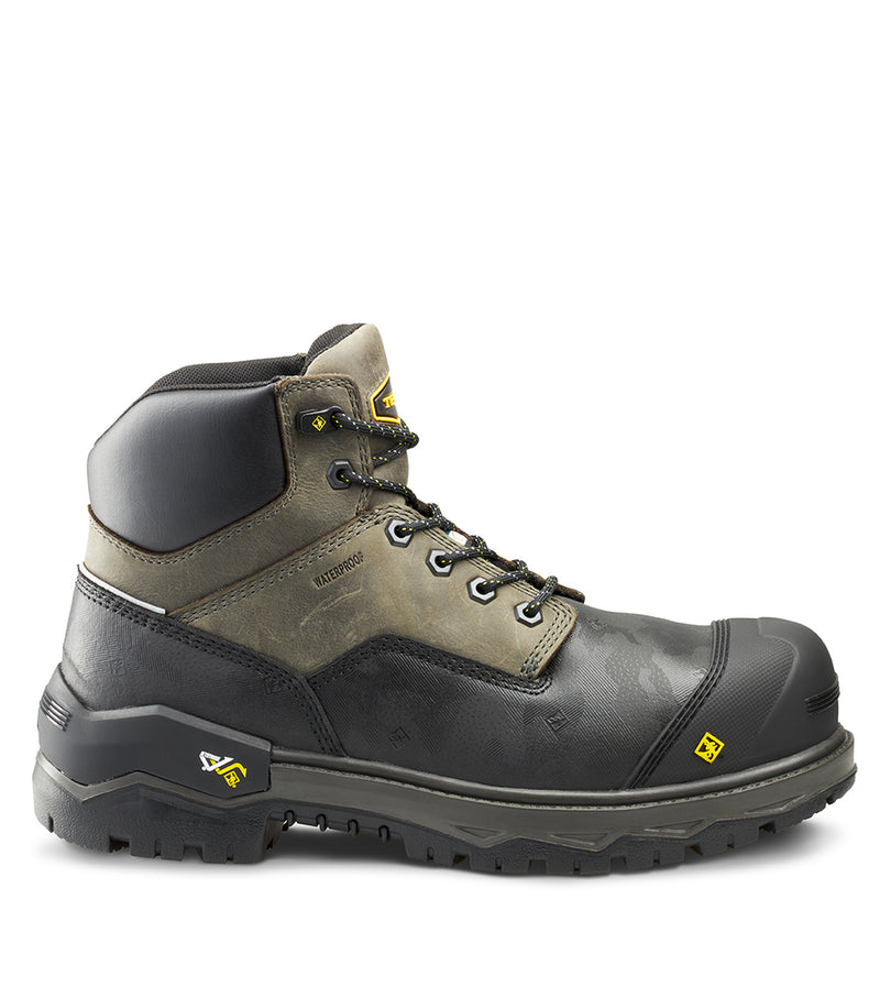 Bottes de travail 6" Gantry (Noir) avec membrane imperméable – Terra