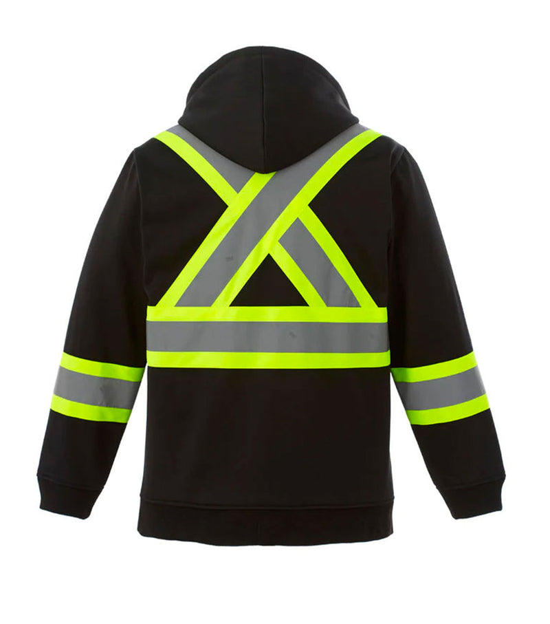 Sweat-shirt à capuche haute visibilité L00682 Noir - Canada Sportswear