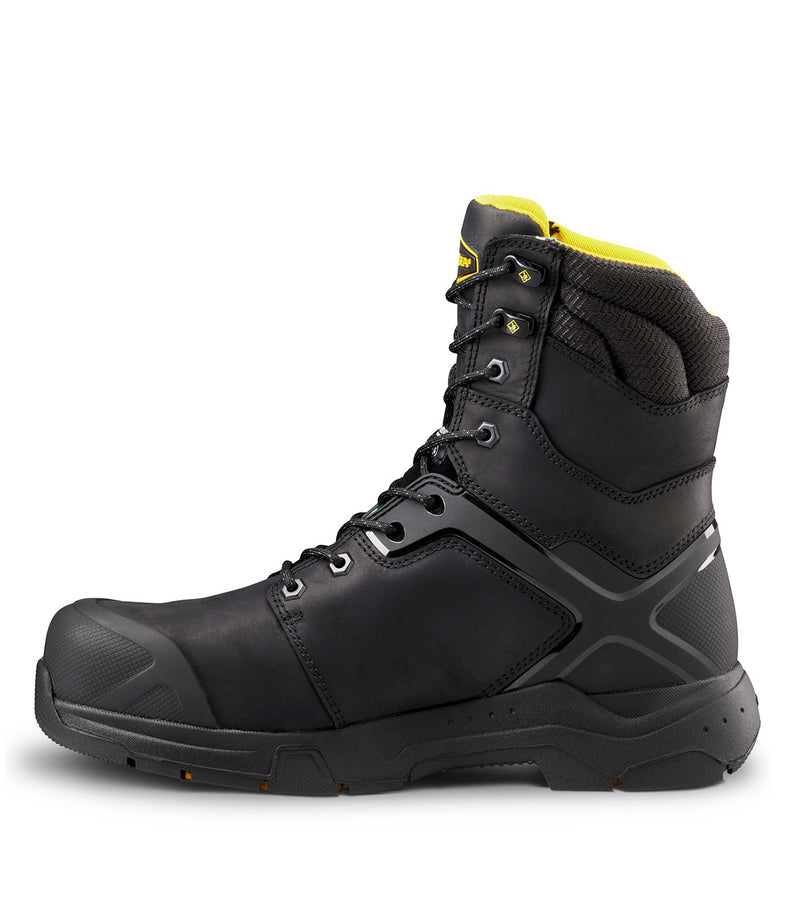 Bottes de travail 8" Carbine (noir) avec membrane imperméable – Terra