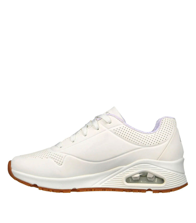 Souliers Relaxed Fit Uno - Femme - Blanc - Skechers