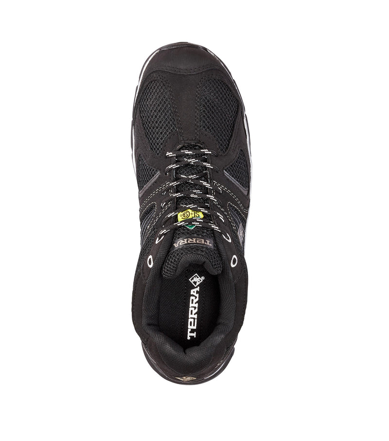 Souliers de travail Pacer 2.0 (Noir/Blanc) sans métal – Terra