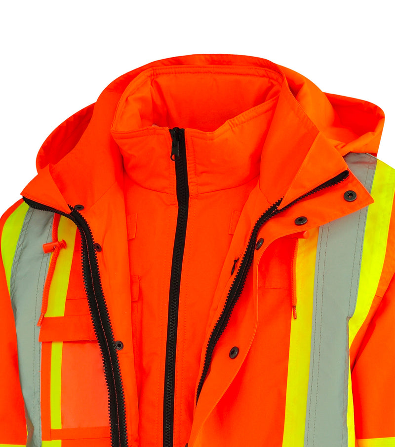 Manteau 5 dans 1 orange 89-650-1 - Ganka