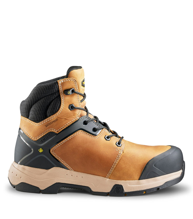 Bottes de travaill 6'' Carbine (tan) avec membrane imperméable - TERRA