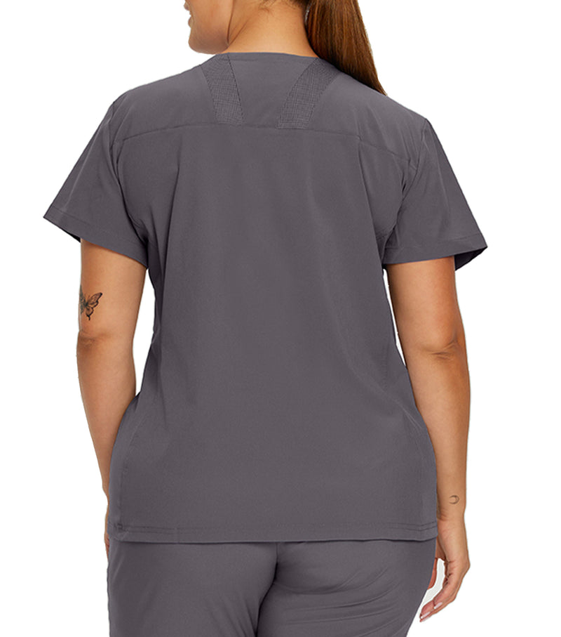 Haut d'uniforme Encolure en V à 2 poches 746 Gris – Whitecross