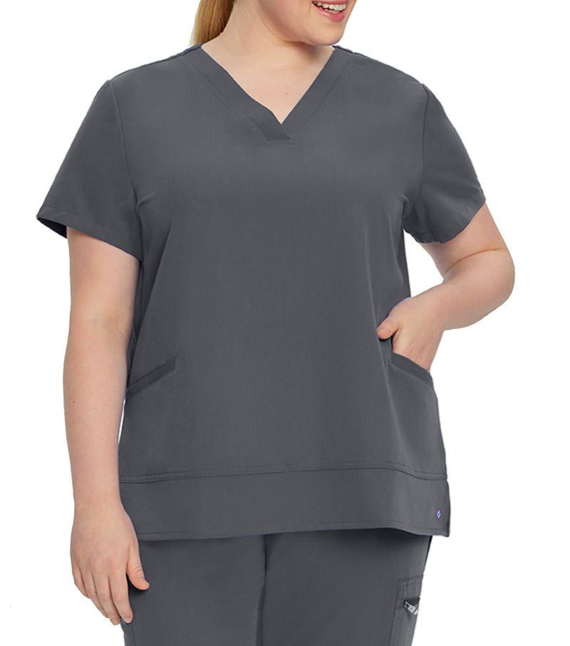 Haut d'uniforme Encolure en V à 3 poches 796 Gris – Whitecross